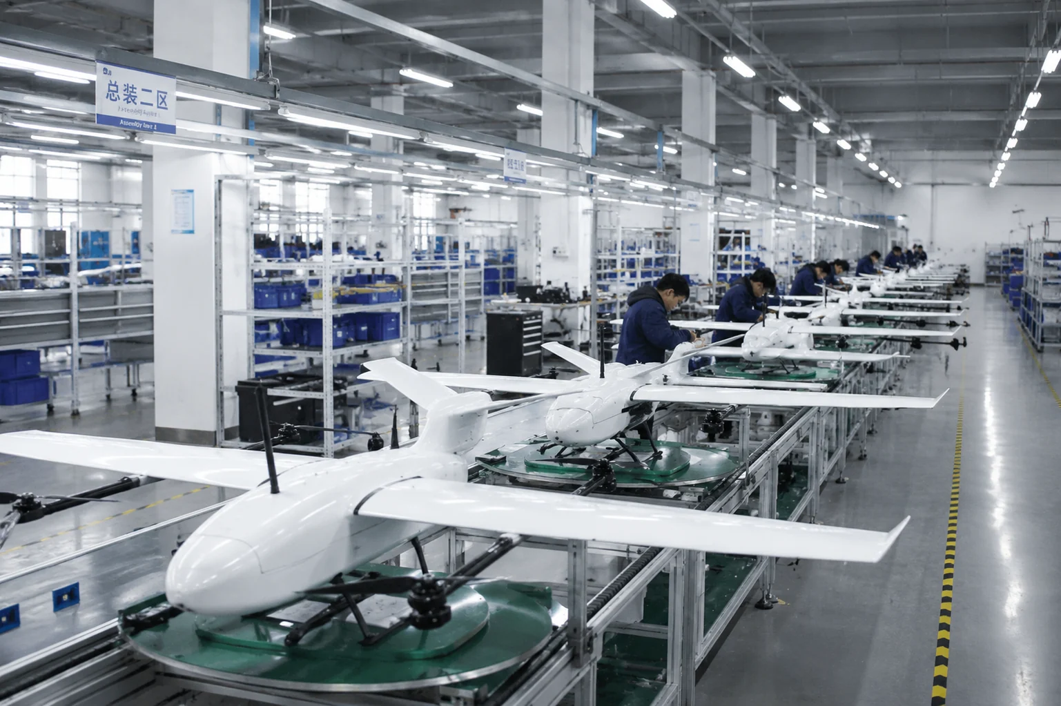 UAV production and assembly line