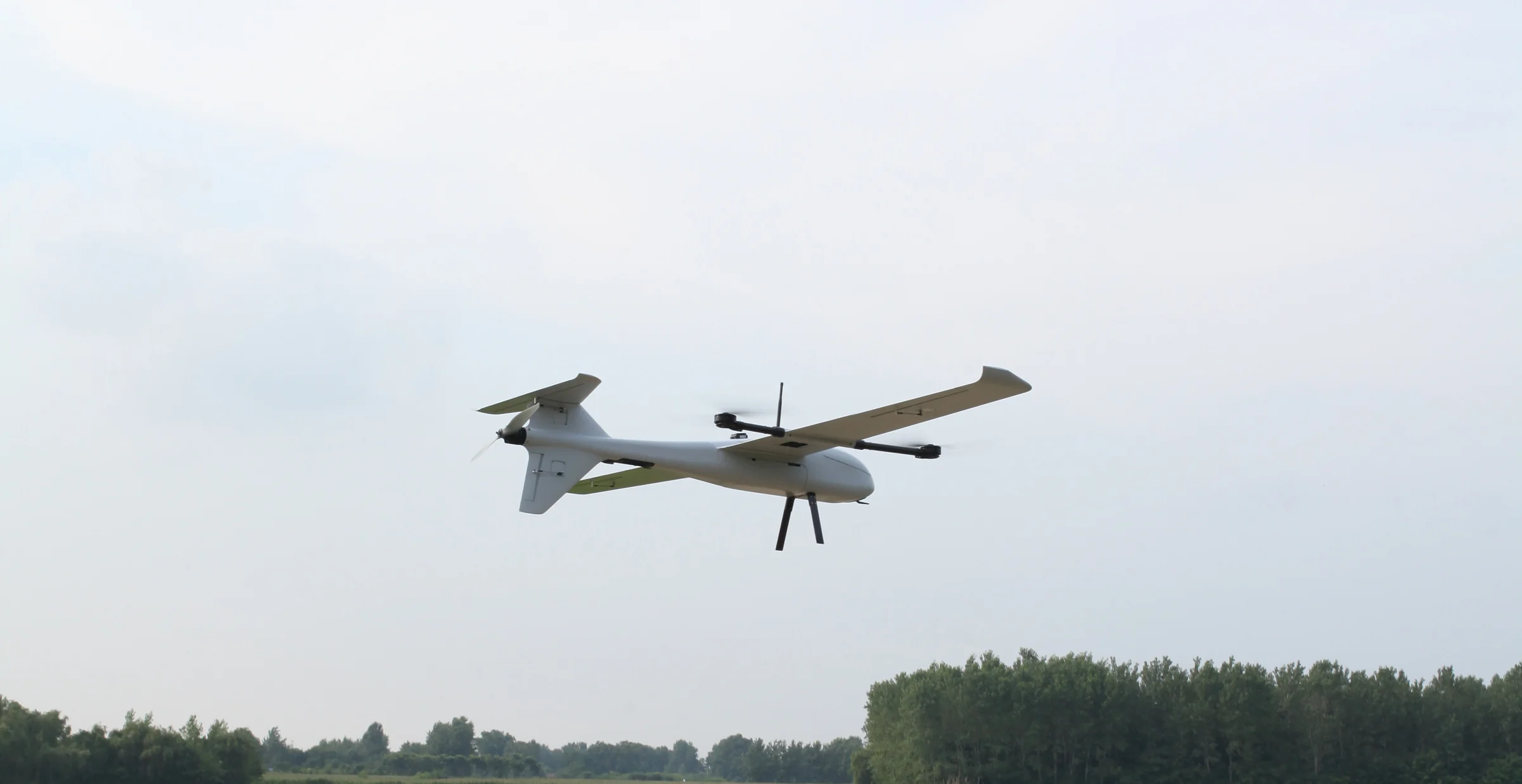 VTOL UAV in flight